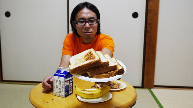 トーストの迫力がすごい！