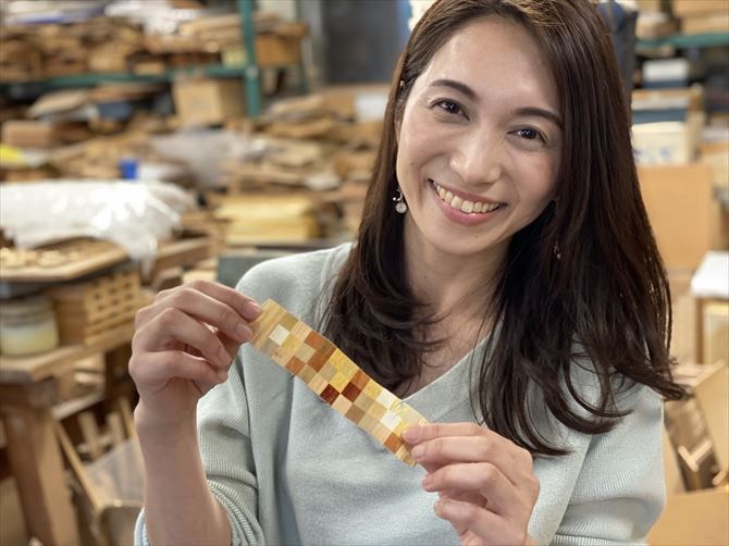 丁寧な指導を受け、何度かトライしてやっとキレイに削れた1枚。お土産にいただきました。