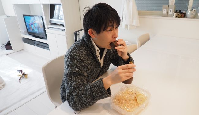 旦那さん「なんかシャリシャリした感じがあるけど、それがまたおいしいね。」

