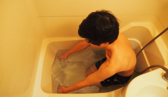 水中をくゆらせて
