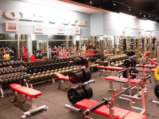 フリーウエイトエリア  FREE WEIGHT AREA