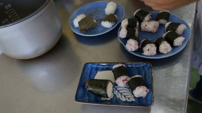 おにぎりになりました