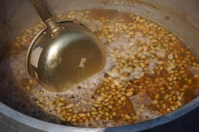 この煮汁で髪を洗って謝りましょう！