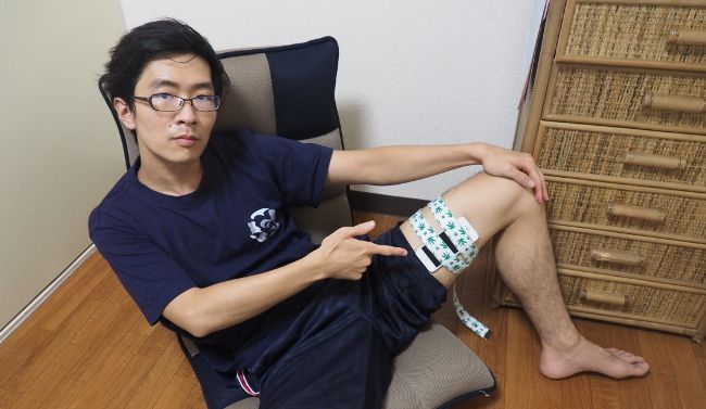 ベルトをうまいこと使えば、大腿部にもまきつけることが可能です。

