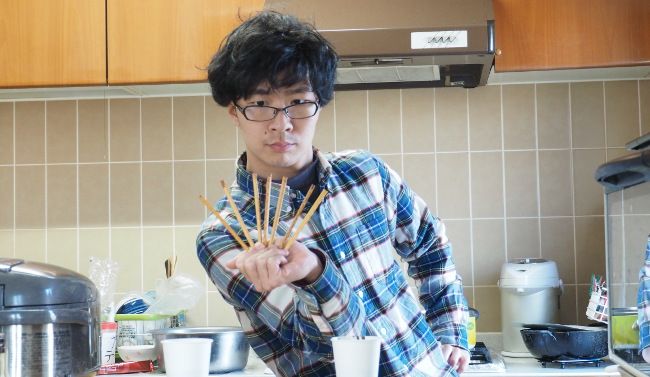 このポッキー的なジョイント菓子をつかってねッッ！！！（バーーーン）

