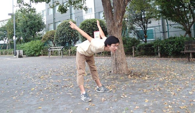 「つぎとまるときは、このポーズでとまるんだよ」

