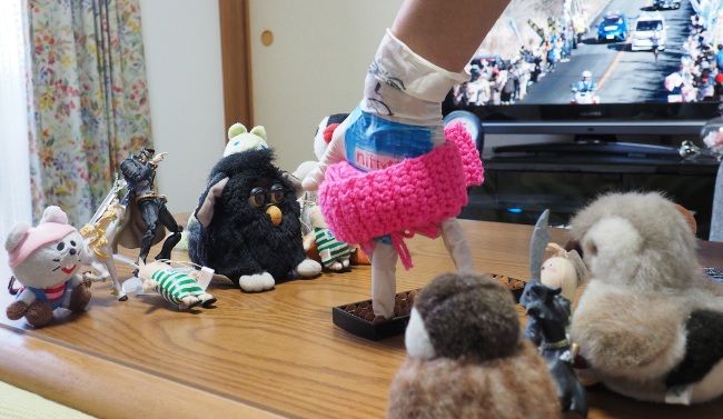 皆さんしゃべれませんが、声援がいい感じにテレビから聞こえてきます。

