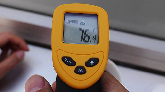 ちなみに温度は76℃