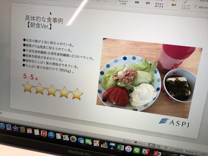 【非公開】ASPI（アスピ）横浜東口::食事内容のチェックは可能な限りトレーナー全員で行っているとのこと。1食1食のコメントがあるほか、いつでもオンラインで相談できるので、安心して食事管理に取り組める万全のサポート体制です。