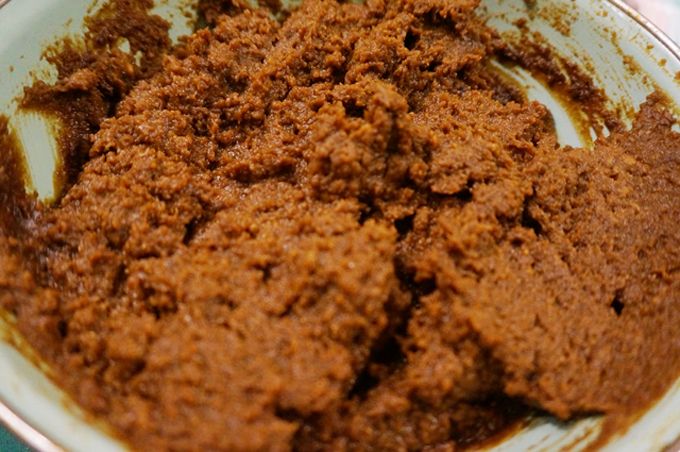 自分で味噌を作りました