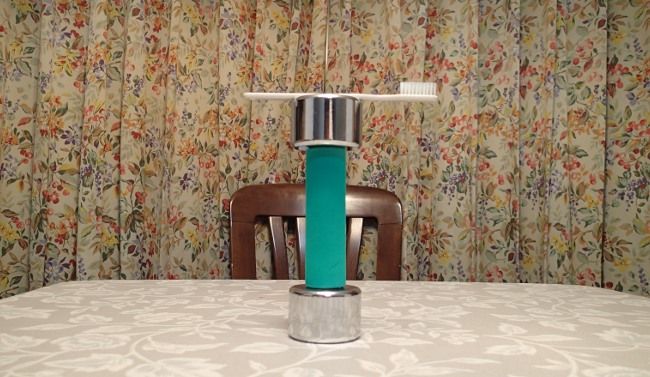 鉄アレイ×歯磨き