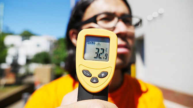 顔の温度は32.9℃だけれど、