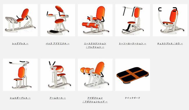様々なトレーニングマシン