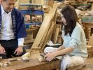 箱根寄木細工の工房を訪ね、工程の一部を実際に体験する心のフィットネス「手業のひととき」星野リゾート　界 箱根