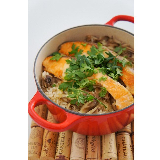 鮭ときのこのハーブ飯