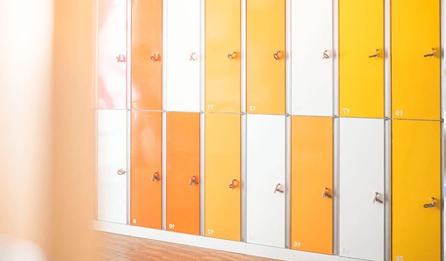 おしゃれでキレイロッカー&パウダールーム