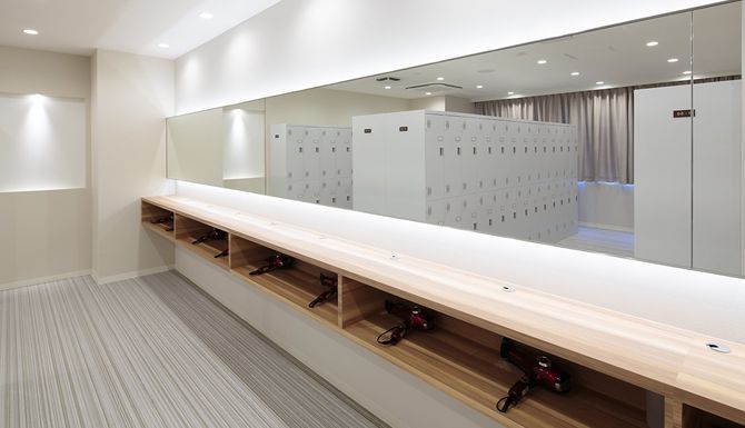 清潔なパウダールーム