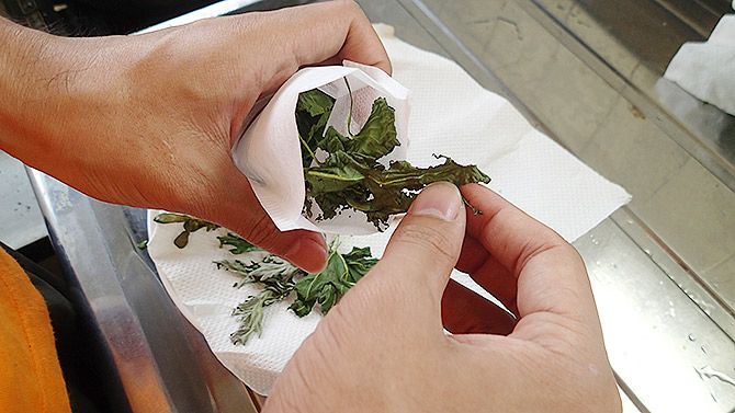 パックに入れて、