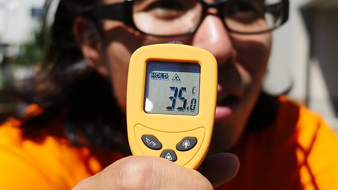 顔の温度は35.0℃まで上昇する！
