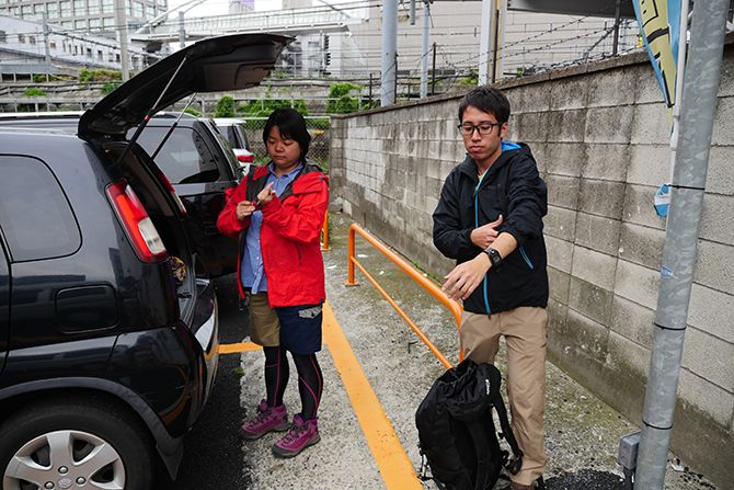 ちゃんと装備も準備していざ出発です