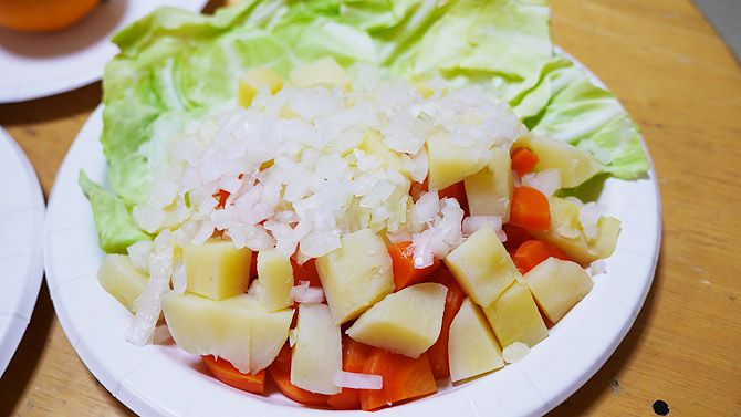 写真を参考に持ったら全体的に量が多い！