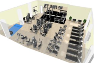 落ち着きある施設・マシンも充実！