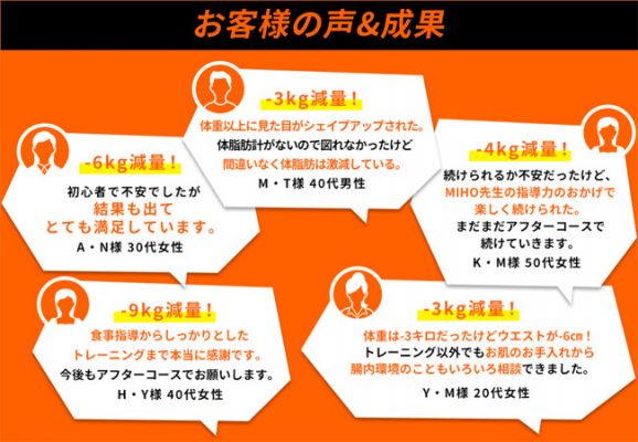 お客様の声&成果