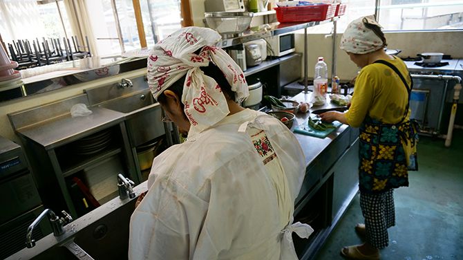 うまくできなくて居残り勉強中