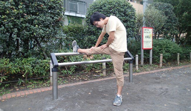 脚をおかしくしました

