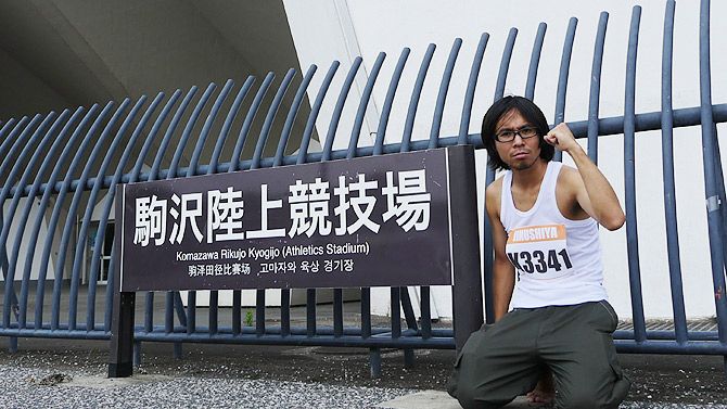 ゼッケンをつければ大会に出たみたいなる