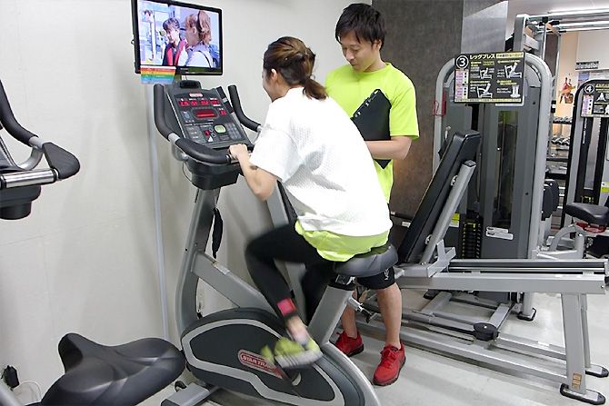 【非公開　2018/08/03 18:29】メガロス 市ヶ谷店::最後のエアロバイクでは足がクタクタに...