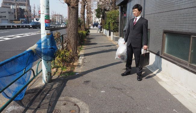 ゴミが回収されている…！